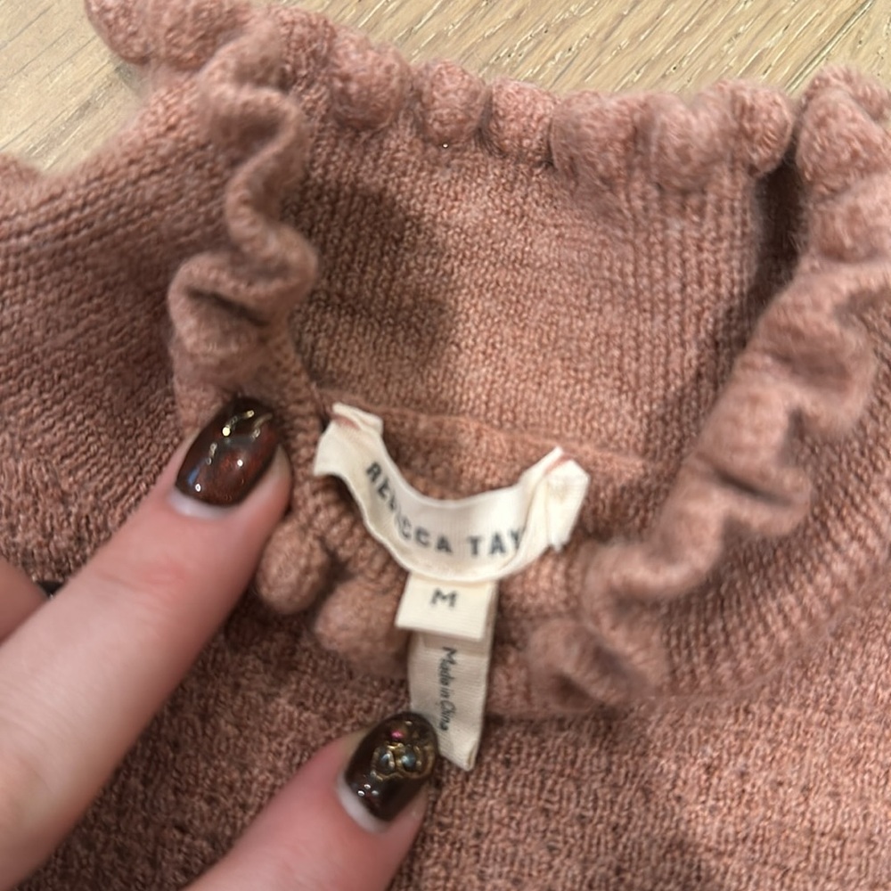 Rebecca Taylor Wool Cropped Sweater Medium - Picture 2 of 4